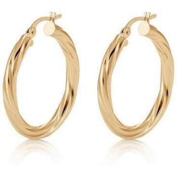 Pendientes Hoops I Did It Again de acero dorado