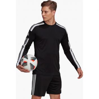 Camiseta de fútbol adidas Squad 21 LS hombre, manga larga, diseño moderno, fabricada con tecnología AEROREADY para la gestión de la humedad, ajuste regular, material ligero y transpirable, ideal para entrenamiento y uso diario