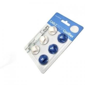 Coolbox - Clips para Cable multiusos CABLEDROP, 6 unidades