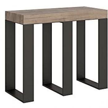 Consola extensible 90x40/300 cm Premium Roble Nature estructura Anthracita