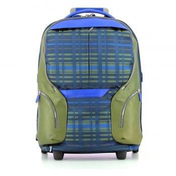 Piquadro Coleos Blue Cabin Backpack and Suitcase Combo