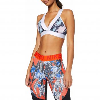 Nike Indy Light HYP FM Sports Bra, Mujer, White, S