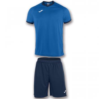 Joma Academy Set Equipacion M/Corta, Hombre, Royal Marino, XL