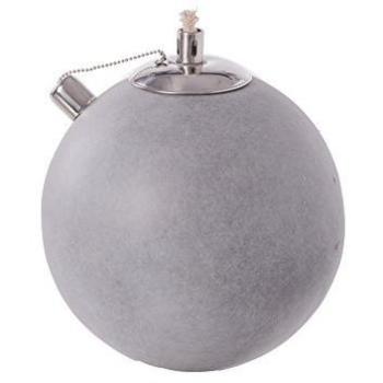 Lámpara exterior bola de aceite gris 24x20x20 cm