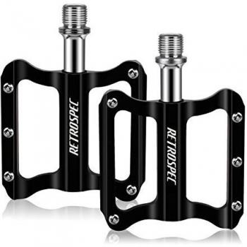 Gindoly Pedales Bicicleta de Montaña CNC de Aleación de Aluminio Ultraligero Ultra Eje Teniendo Sellado Pedales Tipo Universal para MTB y Carreras Carretera BMX Bicicleta y Más