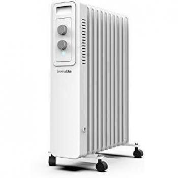 UNIVERSALBLUE | Radiador de Aceite | Calefactor Blanco | Termostato Ajustable | 11 Elementos calefactores