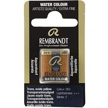 Talens : Rembrandt Watercolour Paint : Half Pan Transparent Oxide Yellow
