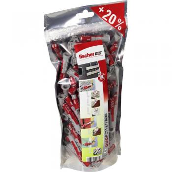 Tacos Multimaterial Fischer DUOPOWER 8 mm, 40 mm - Pack de 120 unidades