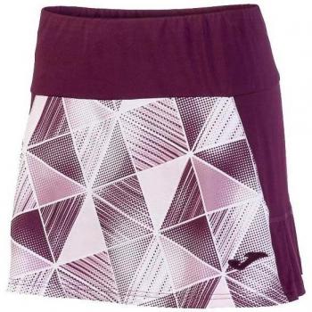 Joma - Falda estampada grafity burdeos para mujer