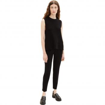 Pantalón pitillo de mujer liso con cintura elástica