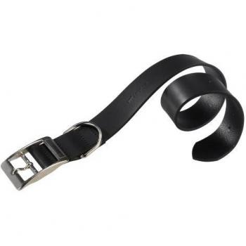 Collar de Perro Ferplast de Cuero Natural Talla C 30/55 - Color Negro, Ancho 30 mm