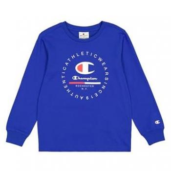 Camiseta de Manga Larga Champion para Hombre, Estilo Deportivo, Confort Diario, Color Azul (BS008), Modelo Legacy Graphic Shop B (306843) - Tallas 3-4 años para Niños