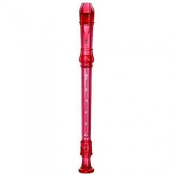 Yamaha recorder soprano recorder baroque fingering translucent pink