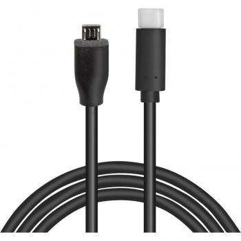 Cable USB LogiLink CU0196 0,5 m USB 2.0 con conector USB-C y Micro-USB B color negro
