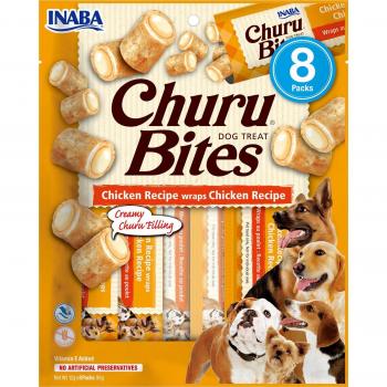 Inaba Churu Bites Chicken Recipe Dog Treats, 96g (8 Sticks x 12g Each)