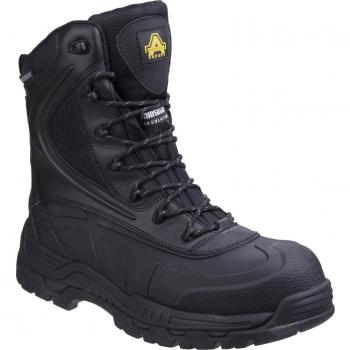 Amblers Safety AS440 Hybrid Metal Free Hi-leg Waterproof Safety Boot for Men in Black