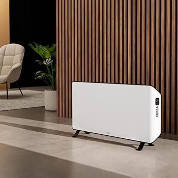 Duux Edge Smart 2000W Electric Convector Heater - White, Suitable for Rooms up to 30m², Energy Efficient