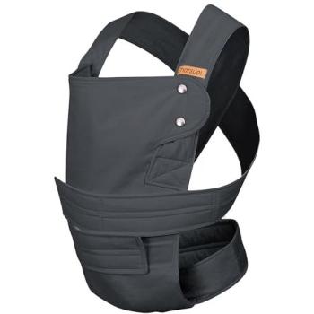 Marsupi 2.0 Mochila Portabebé Ergonómica XL Gris, Diseño Especial con Velcros, Adaptable y Fácil de Usar