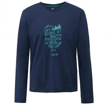 Izas Arosa Camiseta, Hombre, Azul Noche / Agua Marina, XL