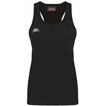 Kappa Fanti Top Running, Mujer, Negro, XS