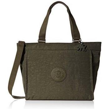 Kipling New Shopper L Bolso Bandolera, Color Verde