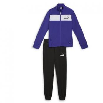 Chándal Puma Infantil Sostenible de Poliéster Azul y Negro para Niños (4 años = 104 cm)