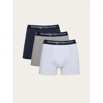 KnowledgeCotton Apparel Anker Organic Cotton Boxer Shorts (Pack of 3)