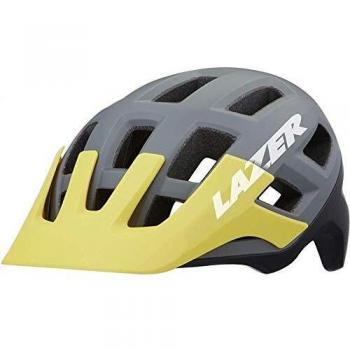 Lazer Casco Coyote (S) Ciclismo, Adultos Unisex, Gris/Amarillo(Multicolor)