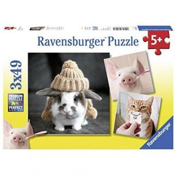Rompecabezas Ravensburger Retratos Divertidos de Animales - 49 piezas