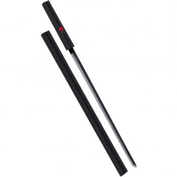 Katana decorativa Sasuke Uchiha de Naruto con hoja de acero negra y vaina negra
