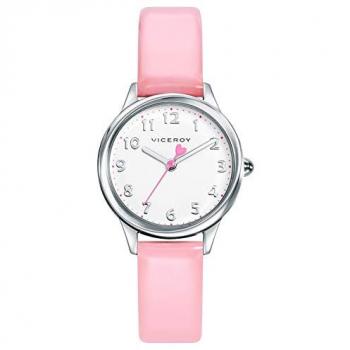 Pack Reloj Analógico 3 Agujas + Altavoz Sweet Viceroy 461128-05 Niña Acero Bicolor y Correa Rosa
