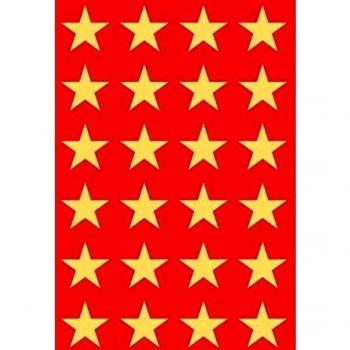 Etiquetas Decorativas HERMA Estrellas Doradas 15mm - 72 Piezas en 3 Hojas