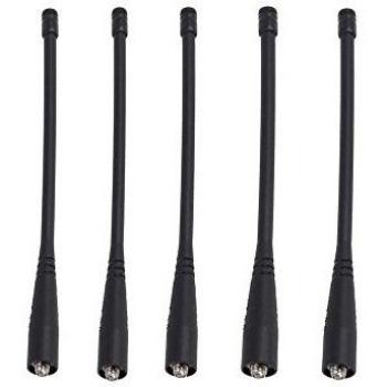 Mejor cara® - Baofeng antena doble banda 136 - 174 mhz/400 - 520 mhz para UV5R/Plus Radio 5 unidades
