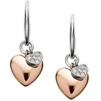 Fossil Pendientes de mujer con acero inoxidable