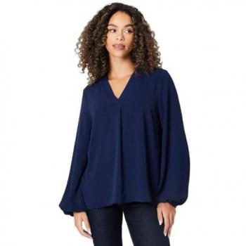 Navy Women's Overhead Shirt - Size 8 UK by Wallis