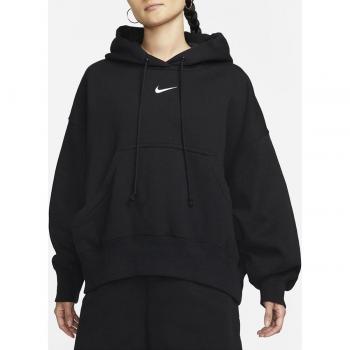 Nike Women's Oversized Phoenix Fleece Hoodie - Black (Size S)