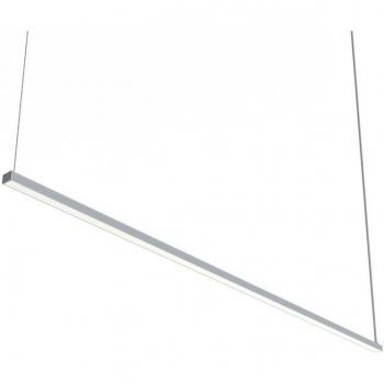 Lámpara de techo LUMICOM Splint 1X opaca, tira LED 17W/m, 3000K, metal gris antracita, L100cm