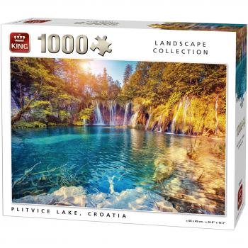 Puzzle 1000 Piezas Lago de Plitvice, Croacia - Multicolor