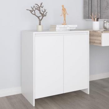 Aparador de madera contrachapada 70x41x75 cm, Mueble de Almacenaje de Salón, Buffet para salón, Armario Auxiliar, Armario de Almacenamiento en color blanco