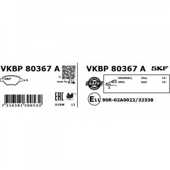 Pastillas de freno SKF VKBP 80367 A