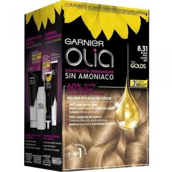 Garnier Olia - Coloración Permanente sin Amoniaco, con Aceites Florales de Origen Natural - Tono 8.31 Rubio Miel