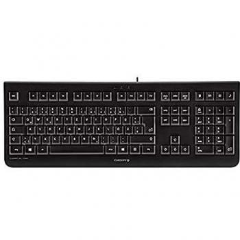 CHERRY KC 1000, Italian layout, QWERTY keyboard, wired keyboard, Blue Angel, GS-approved, flat design, whisper-quiet keystroke, black