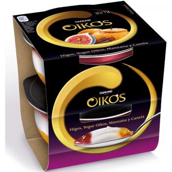 Oikos Yogur Griego con Higos y Manzana Canela - 2 unidades