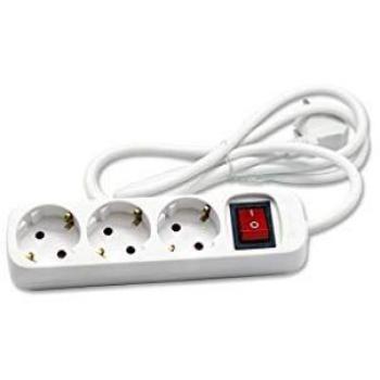 CEGASA Base Multiple 3 Tomas 1,4 M Cable, Negro, Estandar