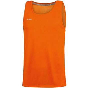 JAKO Unisex Orange Running Tank Top Run 2.0