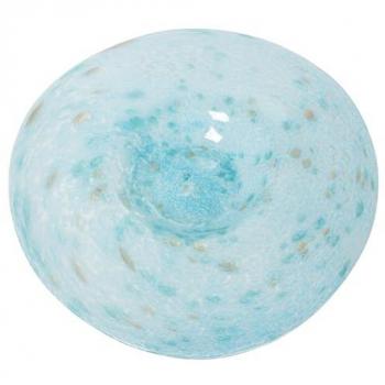 Centro de Mesa Alexandra House Living Celeste Cristal 36 x 36 x 8 cm