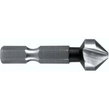 Ruko 102317 - Avellanador cónico, DIN 335 forma C 90º, HSS, mango hexagonal 1/4