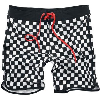 Rock Rebel by EMP Swimming Home Bañador Negro-Blanco XXL