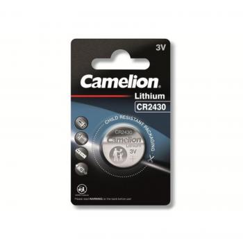Batería de Litio CR2430 Camelion 3V 270mAh - 1 Unidad