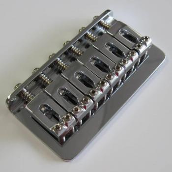 Fender Genuine Stratocaster Hardtail Bridge Assembly, Chrome